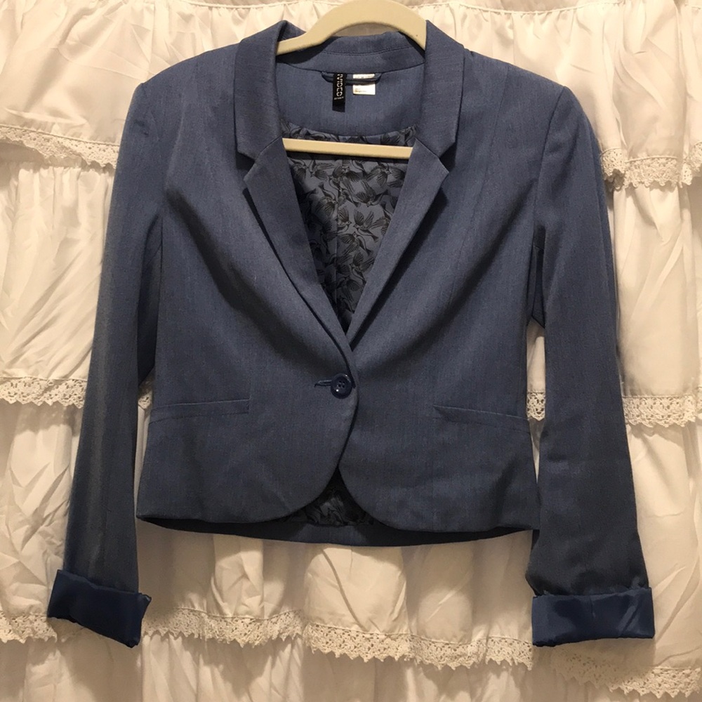 Heather blue blazer